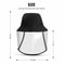 Windproof Fisherman Hat Protective Clear Full Face Antidust Saliva Shield 2