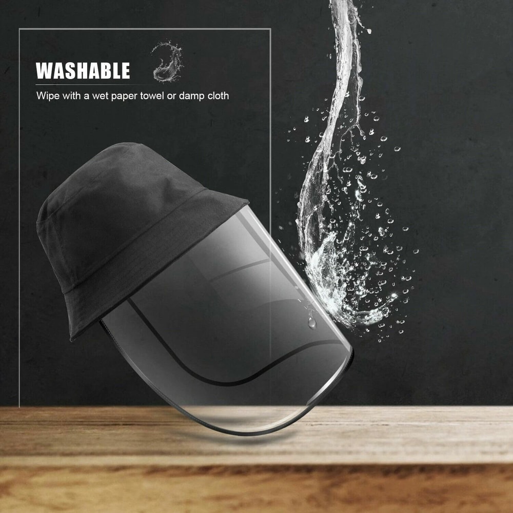 Windproof Fisherman Hat Protective Clear Full Face Antidust Saliva Shield 3