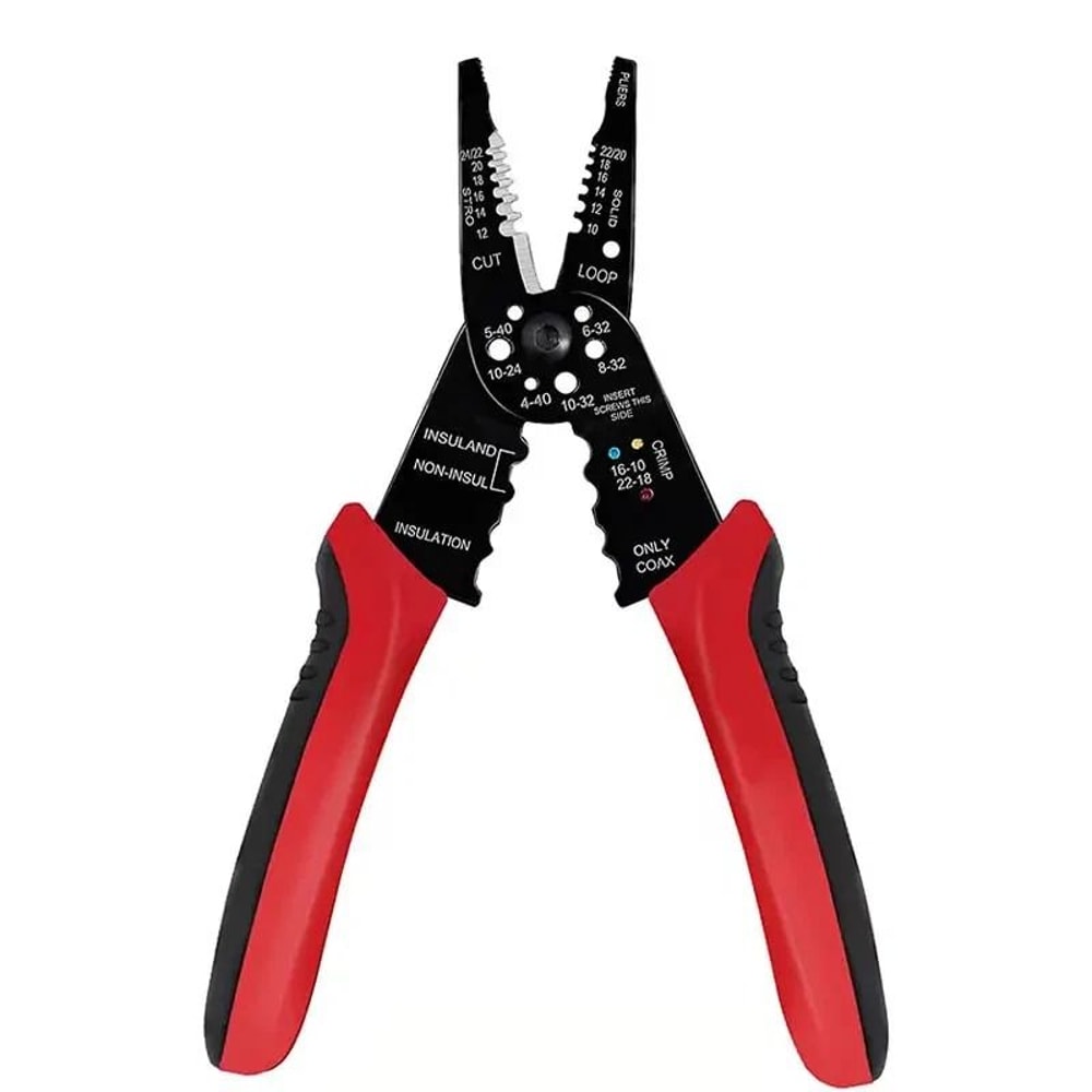 MultiTool Pliers For Wire Cable Screws Stripping Crimping Cutting Snipping 6
