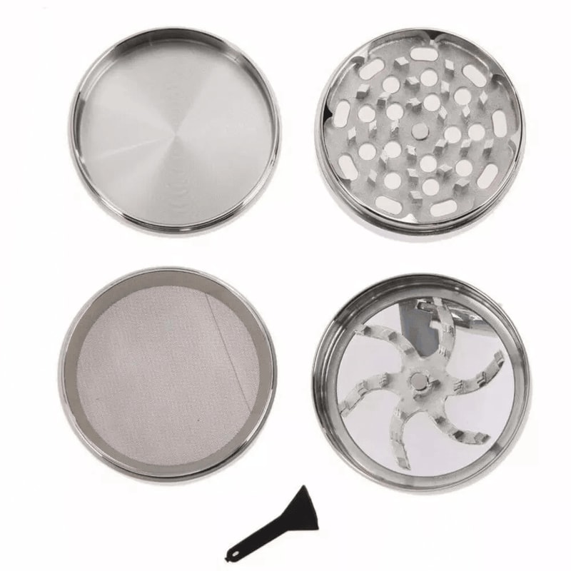 Metal Herb Tobacco Grinder Spice Hand Muller With Crusher Handle 9