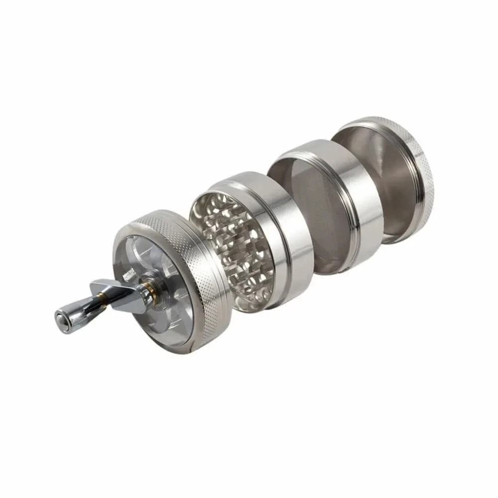 Metal Herb Tobacco Grinder Spice Hand Muller With Crusher Handle 2