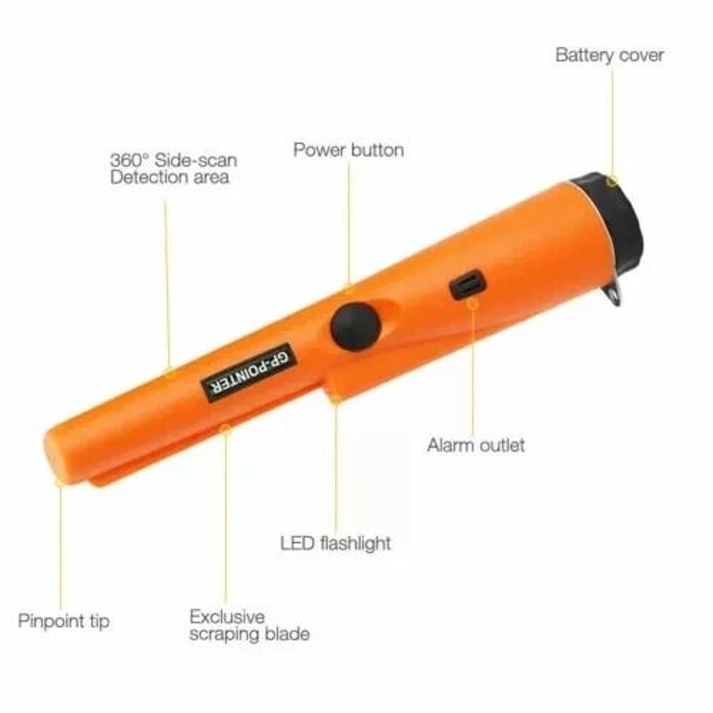 Sensitive Tester Waterproof HandHeld Metal Detector Gold Digger Hunter Probe 8