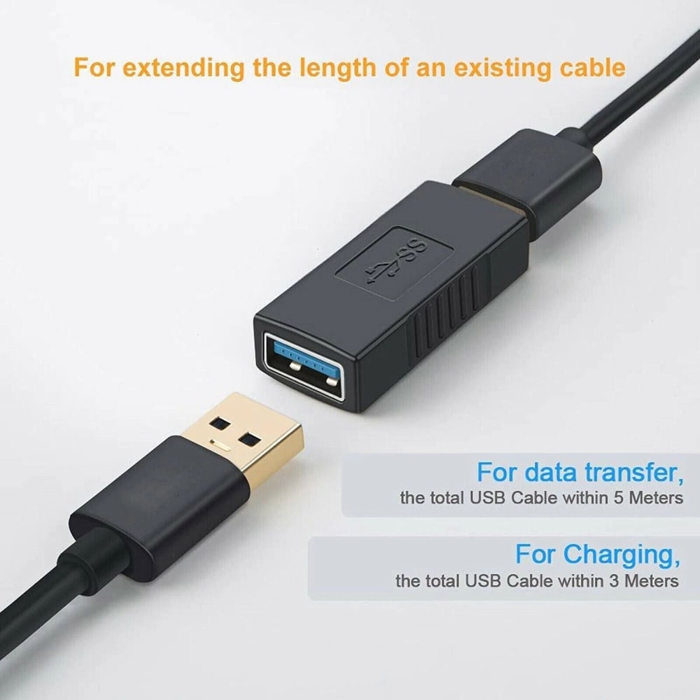 USB Type A Female To Female Adapter Gender Changer Coupler Connector 1