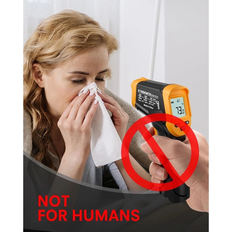 Digital Temperature Tester Infrared Laser Thermometer Gun NonContact 1