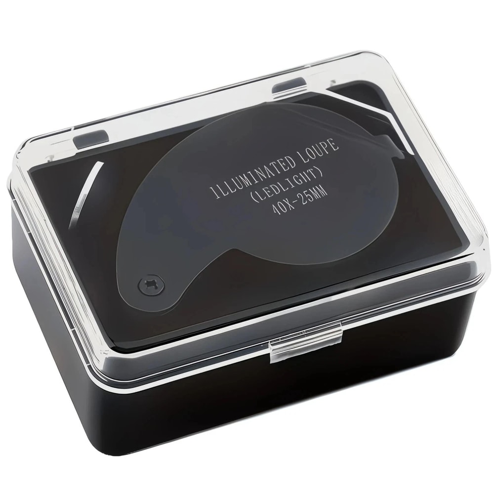 Jewelry Magnifying Loupe LED Light Eye Glass Magnifier Pocket Jewelers Loop 1
