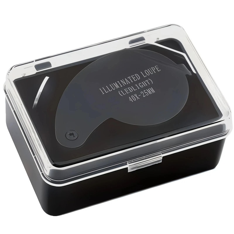 Jewelry Magnifying Loupe LED Light Eye Glass Magnifier Pocket Jewelers Loop 1