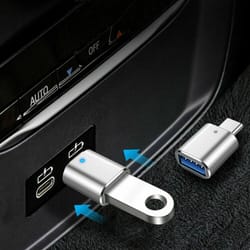 usb-c male to usb a female adapter converter for otg type c android phones with led