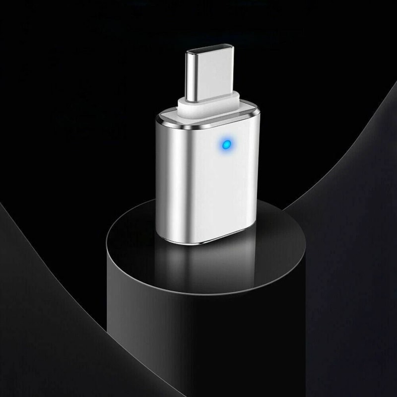 USBC Male To USB A Female Adapter Converter For OTG Type C Android Phones With LED 9