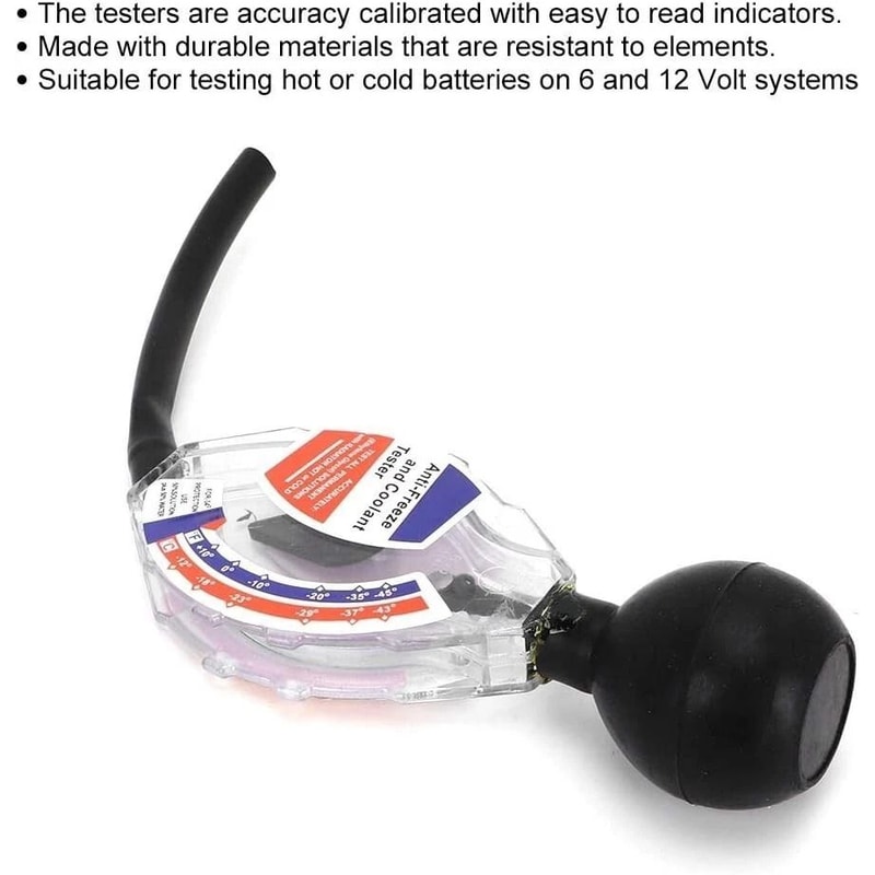 High Accuracy Dial Type Hydrometer Coolant Antifreeze Tester 4