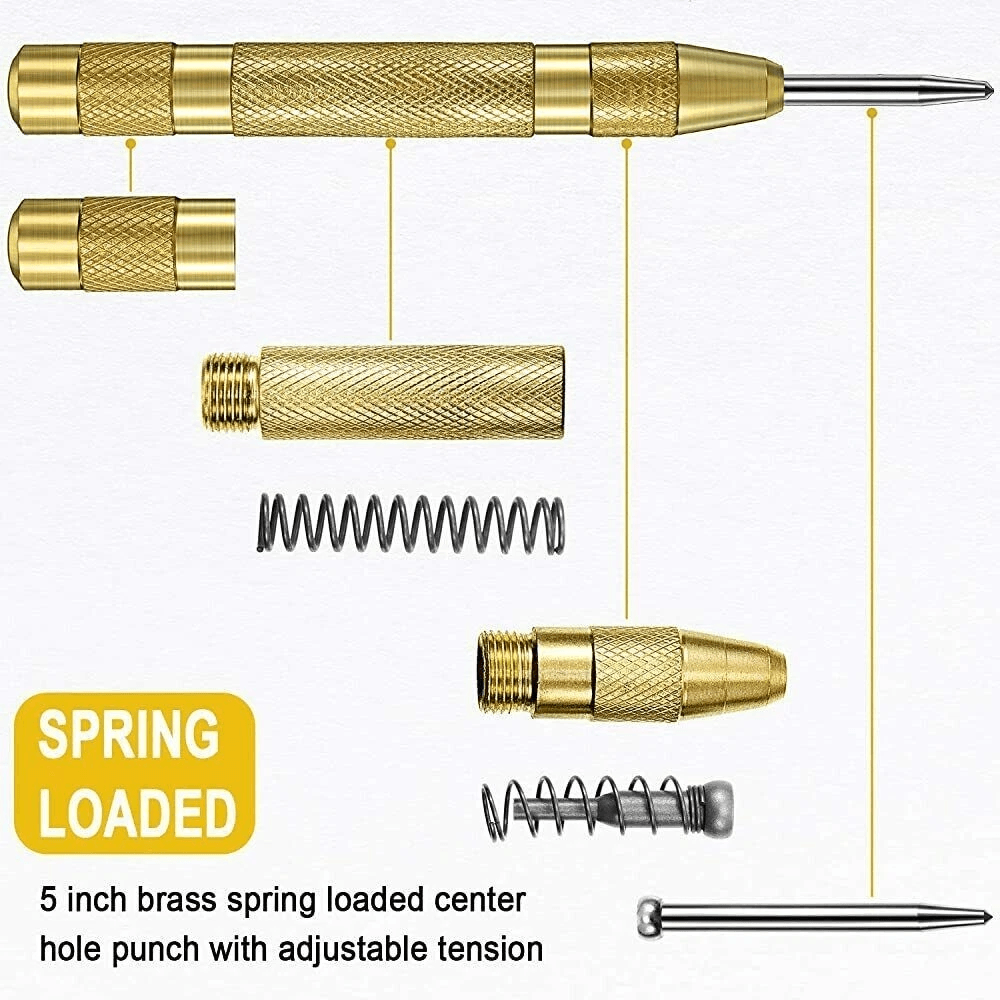 Automatic Center Punch Durable Hardened Steel Tip For Accurate Marking 8