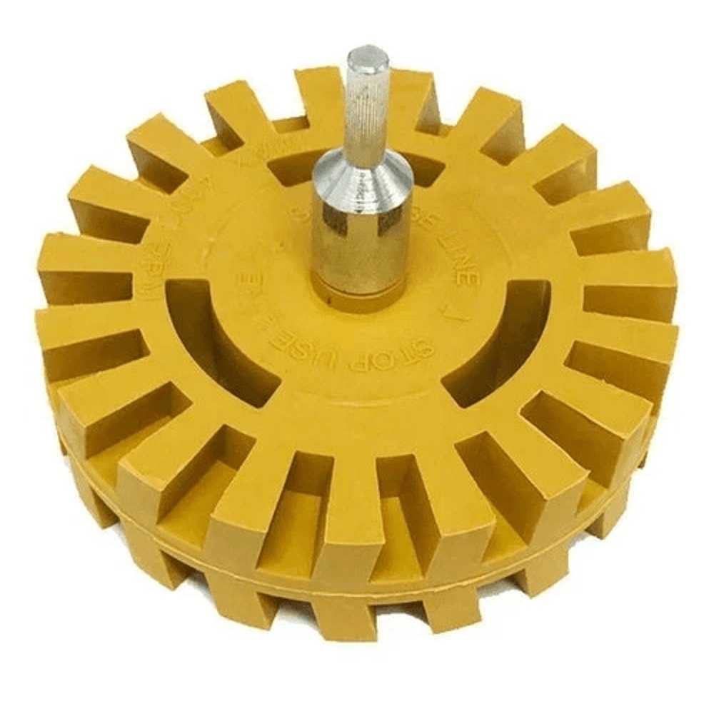 Rubber Pinstripe Eraser Wheel Tool For Drill Car Decal Remover Removes Adhesive Stickers 1