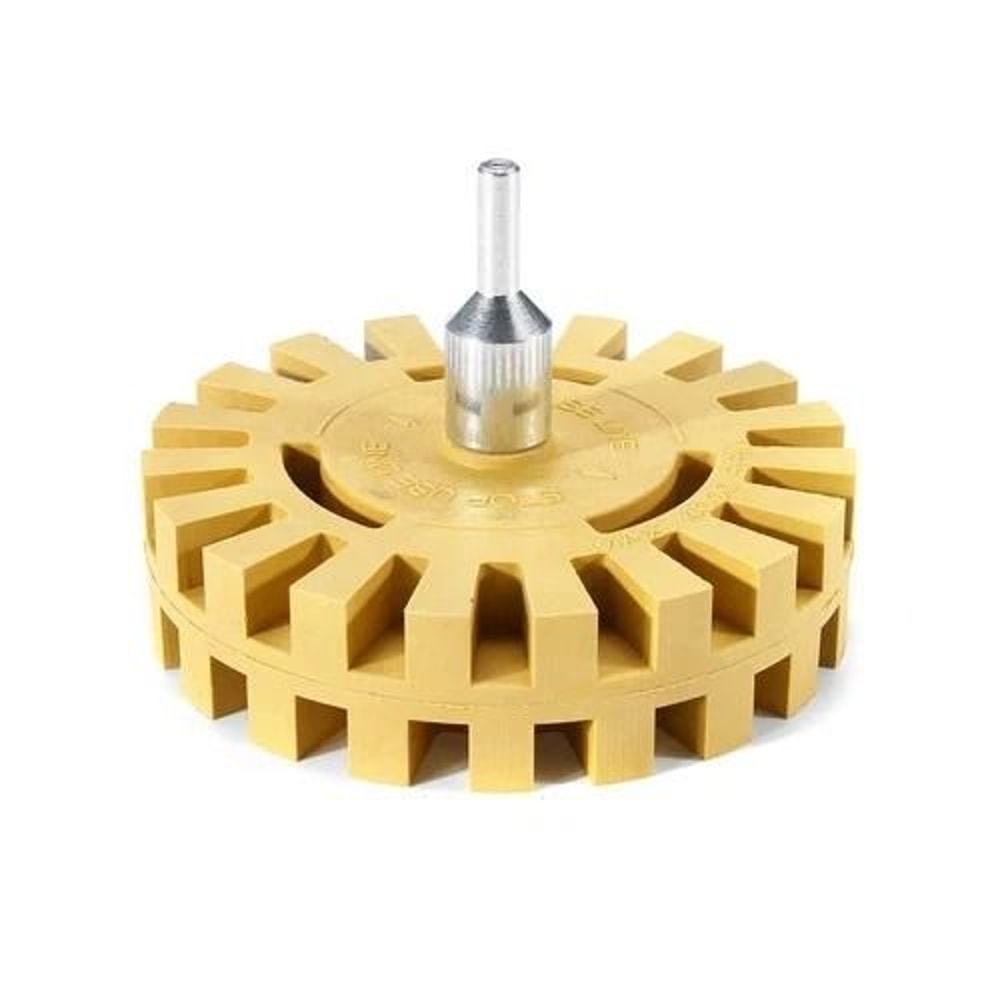 Rubber Pinstripe Eraser Wheel Tool For Drill Car Decal Remover Removes Adhesive Stickers 3