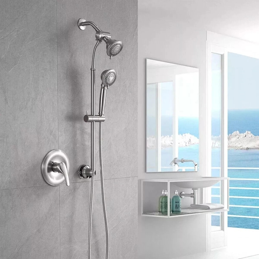 High Pressure Adjustable Chrome Long Shower Hose For Head Handheld Spray 5