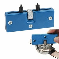 watch repair kit, adjustable rectangle back case cover opener, remover wrench tool for diy watch repairs