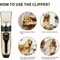 Rechargeable Dog Cat Grooming Kit Cordless Electric Hair Clipper Trimmer Set For Professional Groom 6