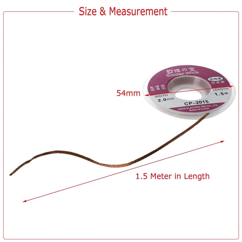 Solder Remover Spool Desoldering Braid Copper Wick For Electronics 4