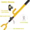 Twin Hooks Anti Theft Steering Wheel Lock Club Universal Car Van Truck Yellow Protection 7