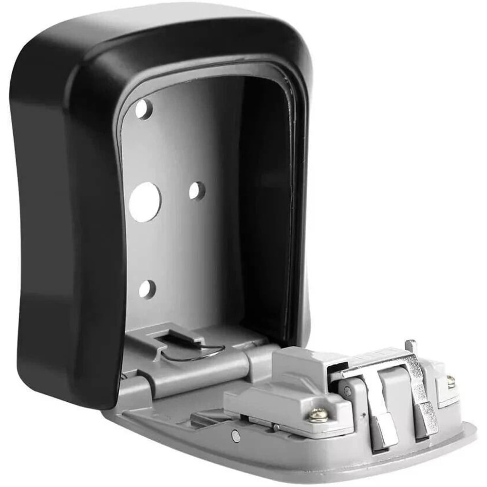 Combination Wall Mount Key Lock Box 4 Digit Key Safe Lock Box Security Storage Case ABS 7