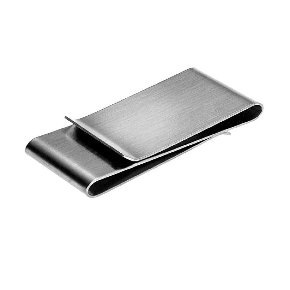 Stainless Steel Credit Card Holder Wallet Double Sided Money Clip Slim Design 4