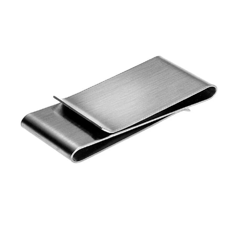 Stainless Steel Credit Card Holder Wallet Double Sided Money Clip Slim Design 4