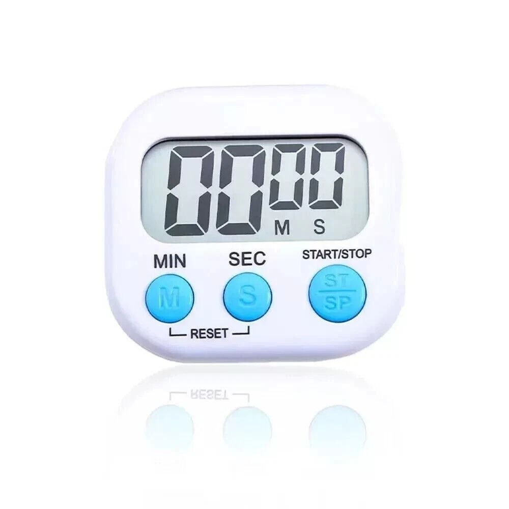 Cooking Timer Count Down Up Clock Large Digital Kitchen Display Loud Alarm Magnetic 4
