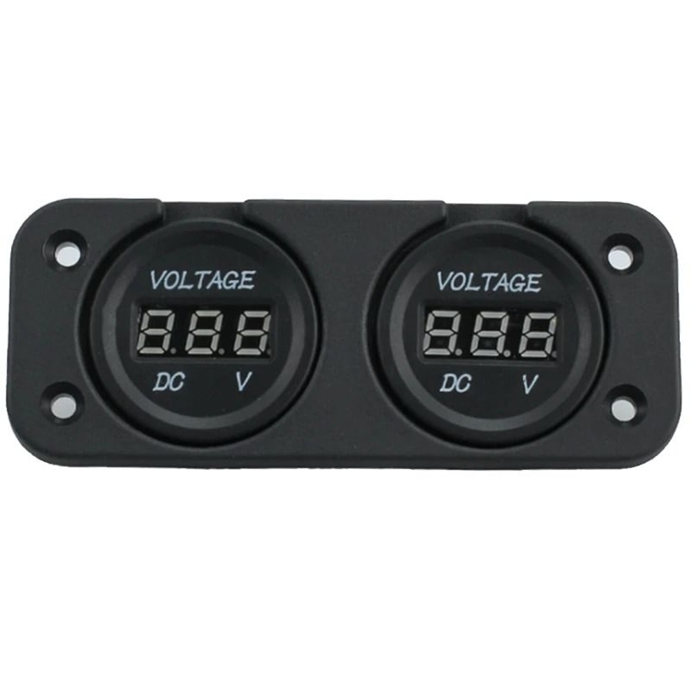 LED Digital Volt Meter Car Dual Battery RED Display Boat Voltage Marine Gauge For Vehicles 4