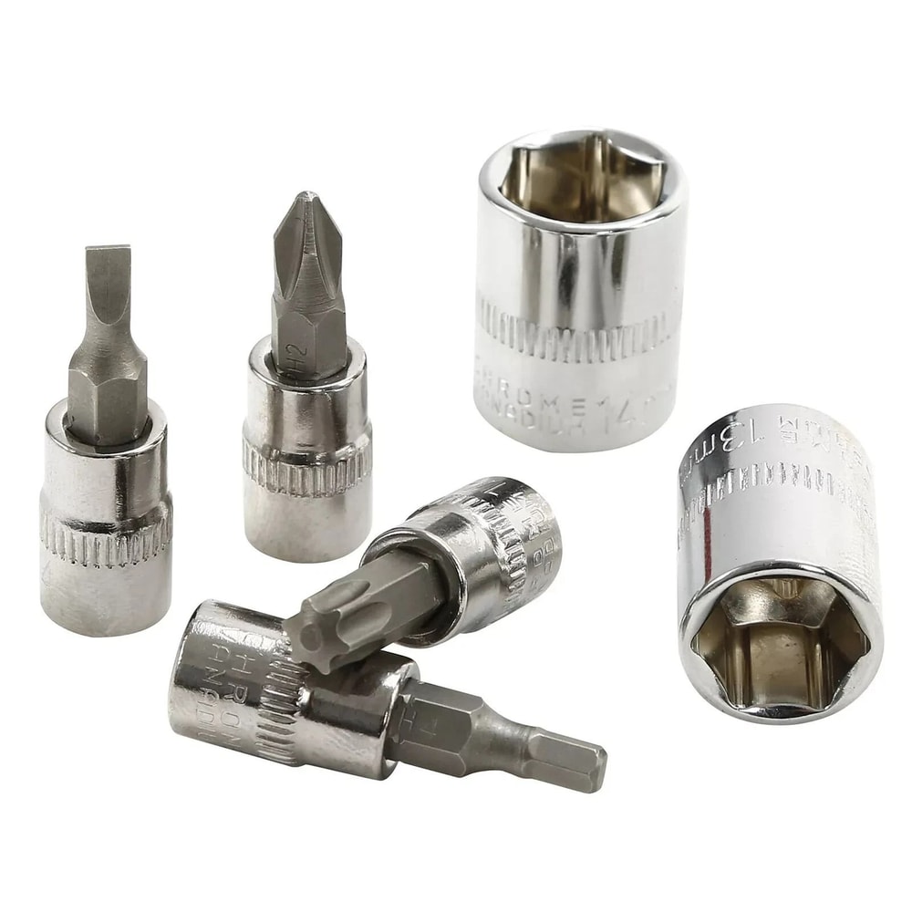 Drive Ratchet Socket Wrench Set Metric Kit For Garage Car Repair Tool And DIY Maintenance 6