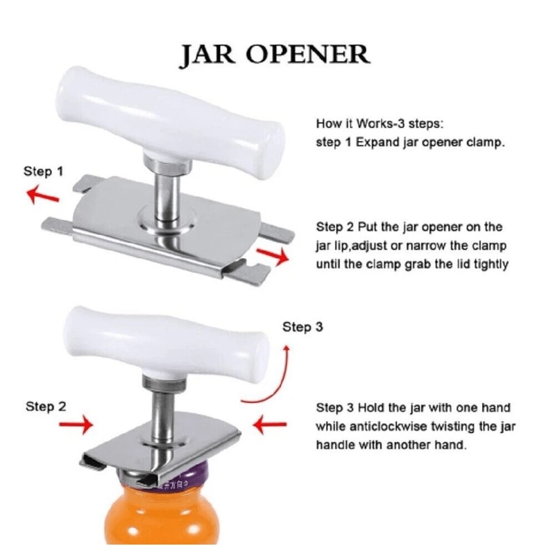 Adjustable Effortless Jar Opener For Weak Hands Arthritis Jar Opener For Senior 2
