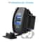 Carling ARB Rocker Switch Dual USB Power Charger Blue LED Light Car Boat Marine Power 2