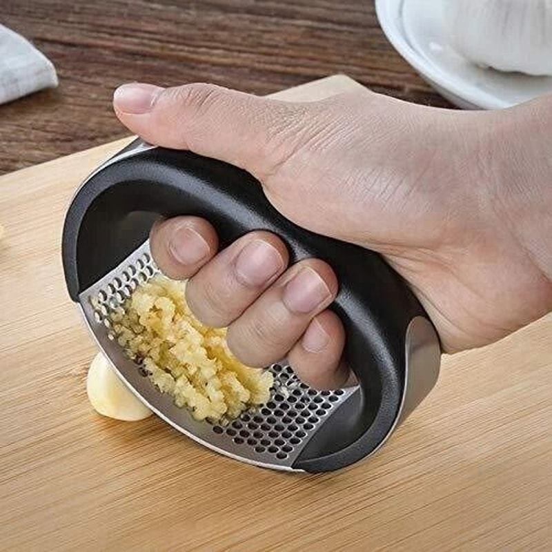 Crusher Mincer Chopper Garlic Press Stainless Steel Peeler Squeeze Ginger Cutter 4