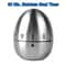 Satin Metal Egg Timer 60 Minute Kitchen Timer Alarm Cooking Kids Gift Learning 2