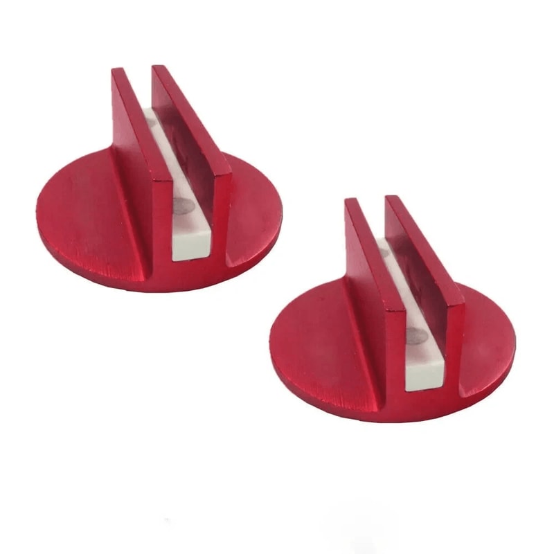 Magnetic Jack Pad Car Universal Slotted Pinch Weld Frame Rail Adapter Red 7