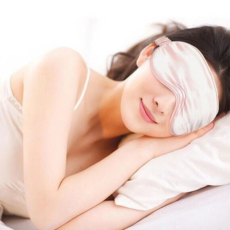 Night Sleep Eye Mask Silk Satin Eye Cover Relaxing Sleeping Mask For Women Men 5