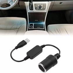 usb to car cigarette adapter, lighter female socket converter cable connector