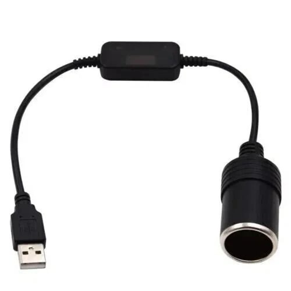 USB To Car Cigarette Adapter Lighter Female Socket Converter Cable Connector 6