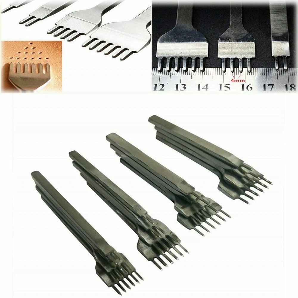 Leather Craft Punch Tools Kit Sewing And Carving Saddle Groover For Working 1