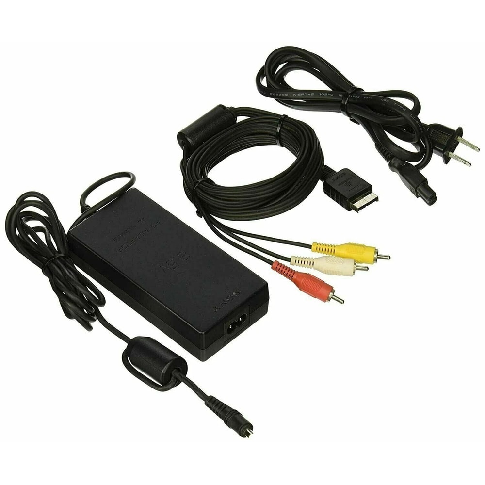 Sony Playstation Slim PS2 Power Supply AV Cable Slim Charger TV Cable Adapter 2