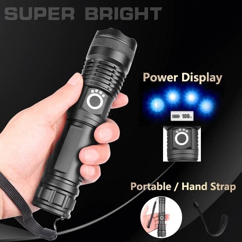 LED Tactical Flashlight SuperBright And Rechargeable Battery Included 3