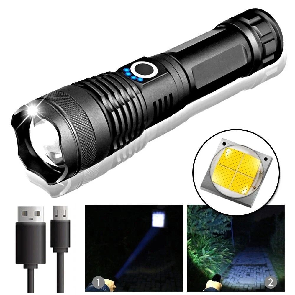 LED Tactical Flashlight SuperBright And Rechargeable Battery Included 7