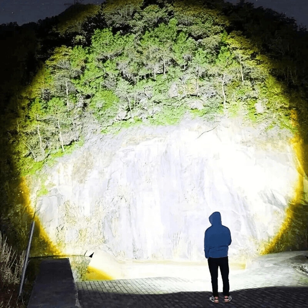 Rechargeable LED Work Light Lumen Super Bright Tactical Flashlight For Outdoor Adventures 1