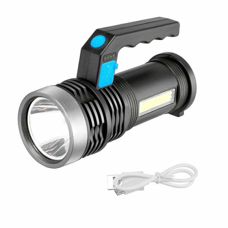 Portable Searchlight Spotlight Super Bright LED Handheld Flashlight 9