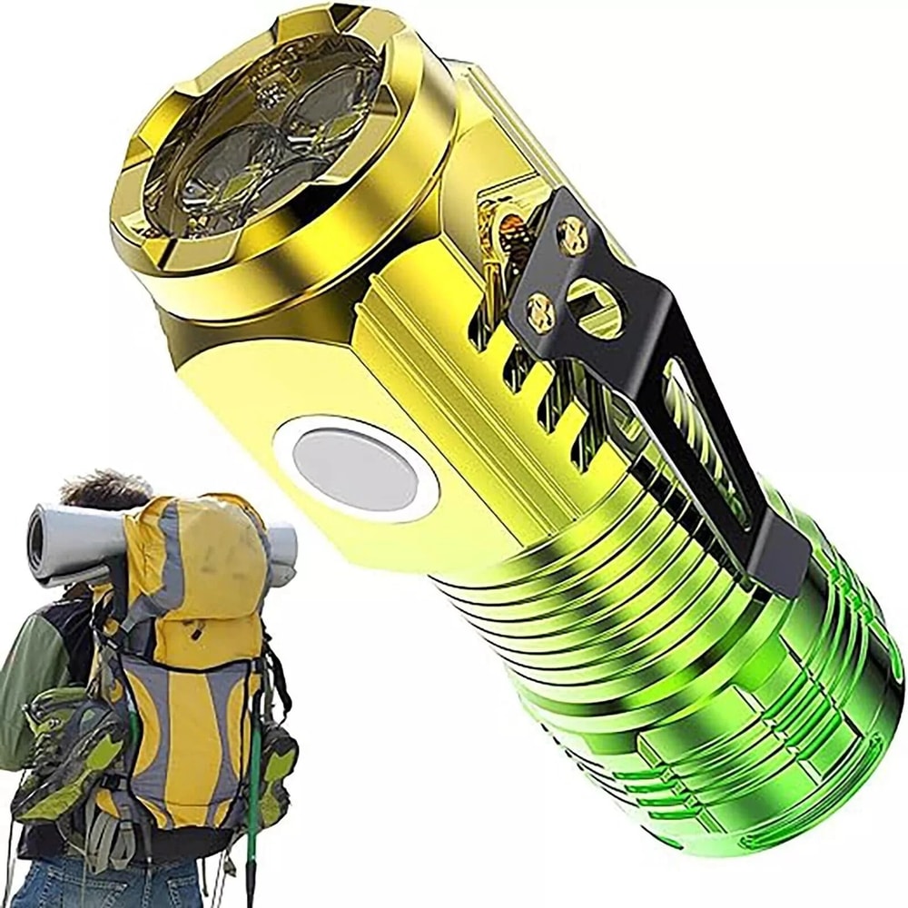 Mini Flashlight Power Waterproof Outdoor Travel ThreeEyed Monster 14