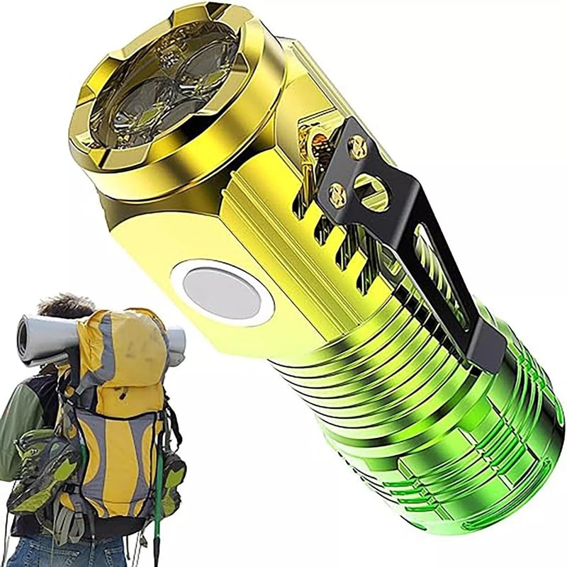Mini Flashlight Power Waterproof Outdoor Travel ThreeEyed Monster 14