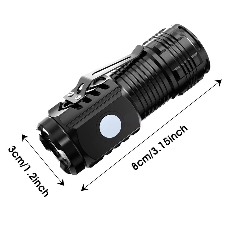 Mini Flashlight Power Waterproof Outdoor Travel ThreeEyed Monster 10