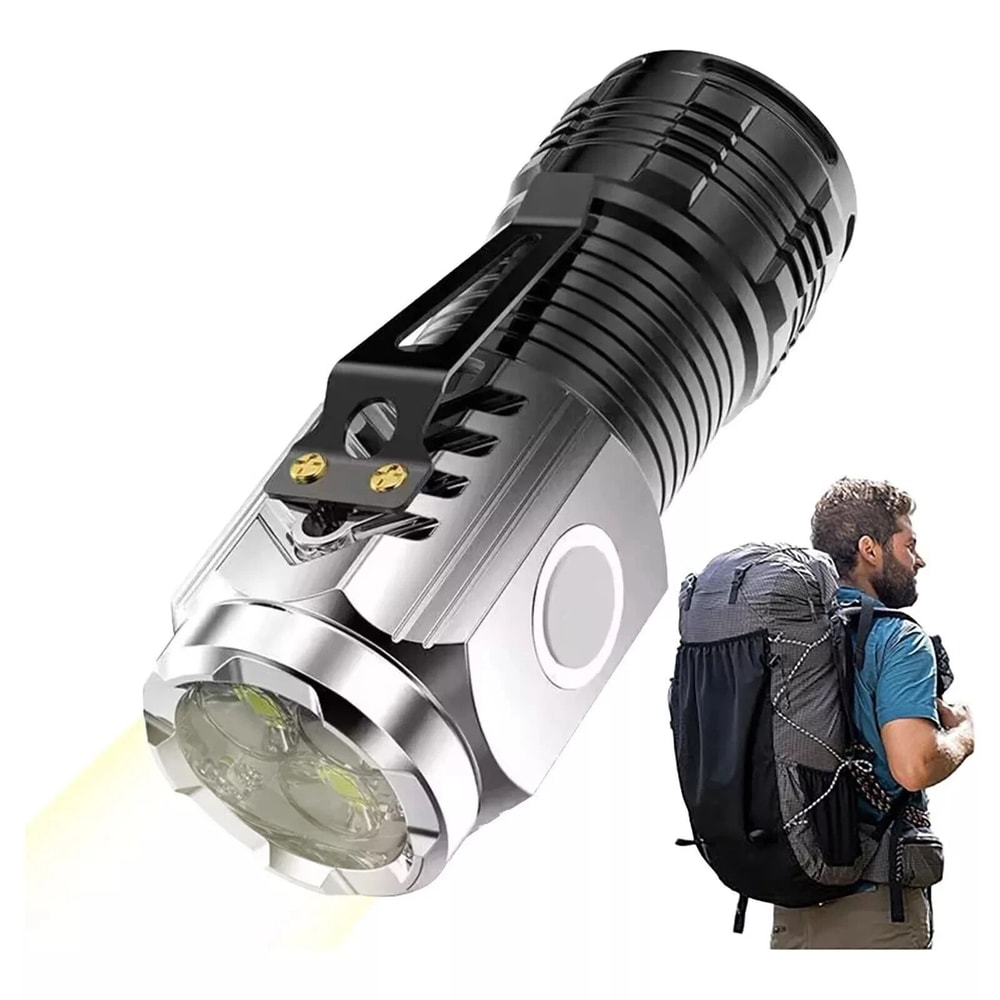 Mini Flashlight Power Waterproof Outdoor Travel ThreeEyed Monster 15