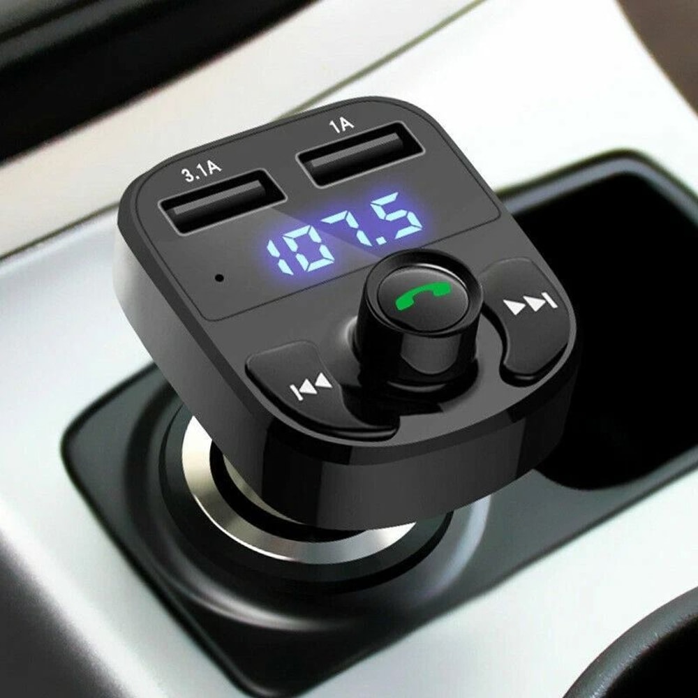 Radio MP3 Wireless Adapter Car Kit In Car Bluetooth FM Transmitter USB Charger 2 0