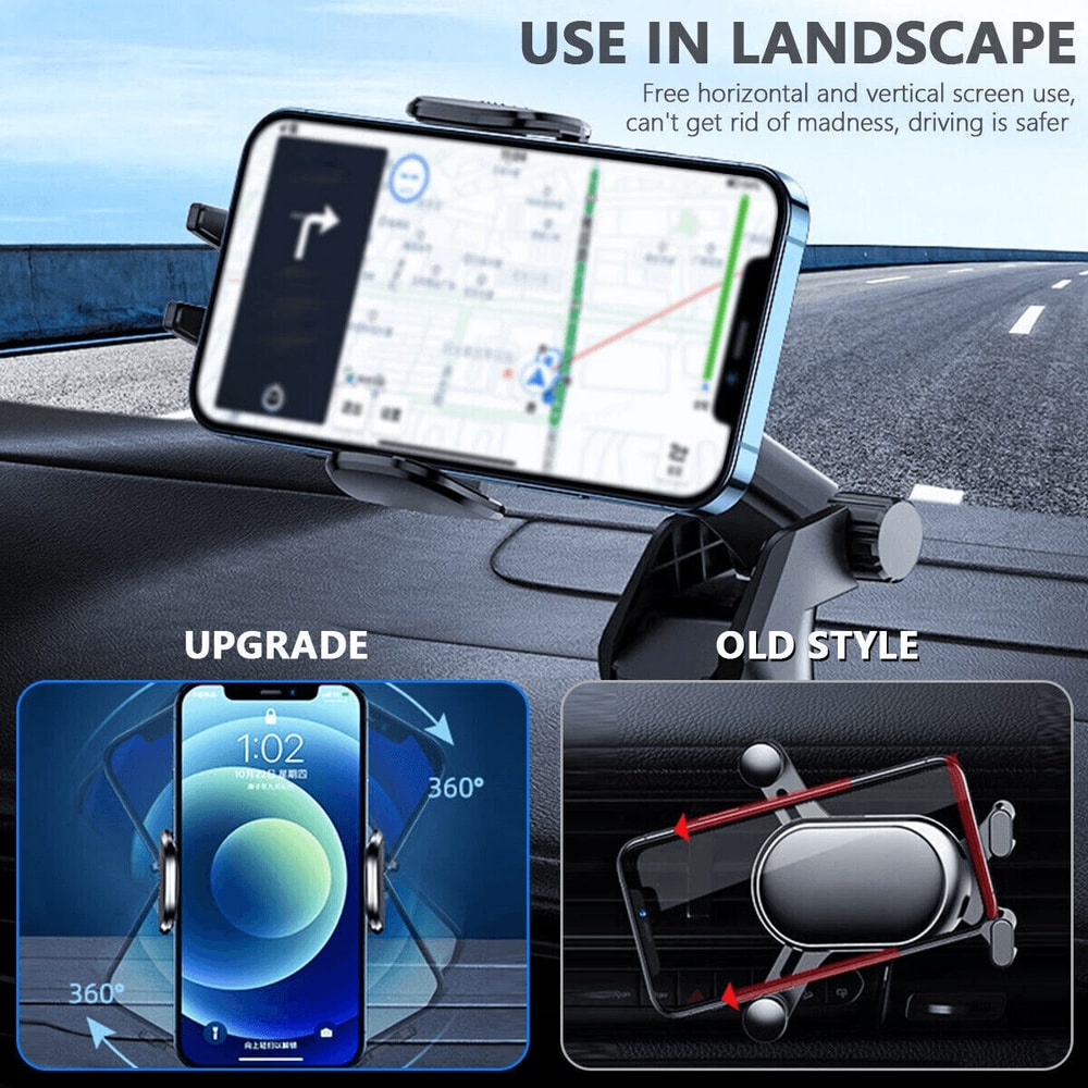 Universal Car Phone Holder Dashboard Windshield Mount 1
