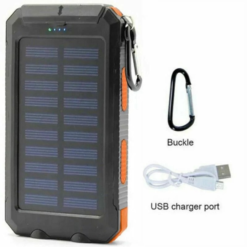 Solar Power Bank For Cell Phone Super Powerful USB Portable Charger 7