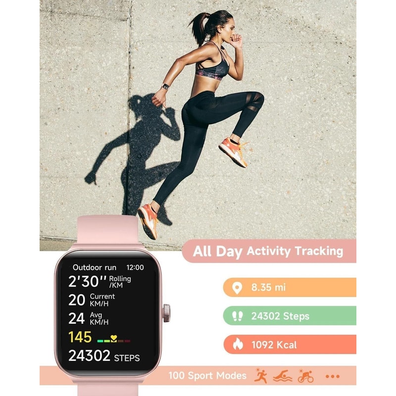 Waterproof Smartwatch Bluetooth IPhone Samsung Compatibility Smart Watch For MenWomen 9