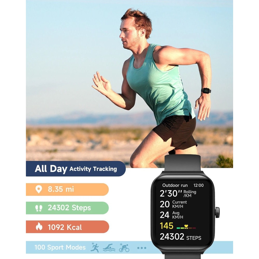 Waterproof Smartwatch Bluetooth IPhone Samsung Compatibility Smart Watch For MenWomen 3